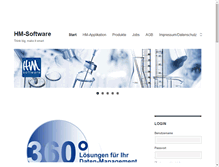 Tablet Screenshot of hm-software.de
